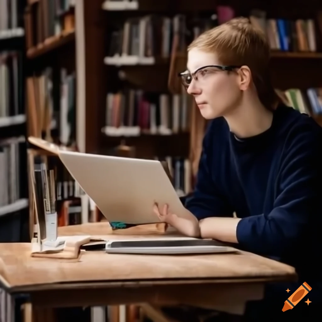 Student struggles with neural networks and spends extra hours researching in library