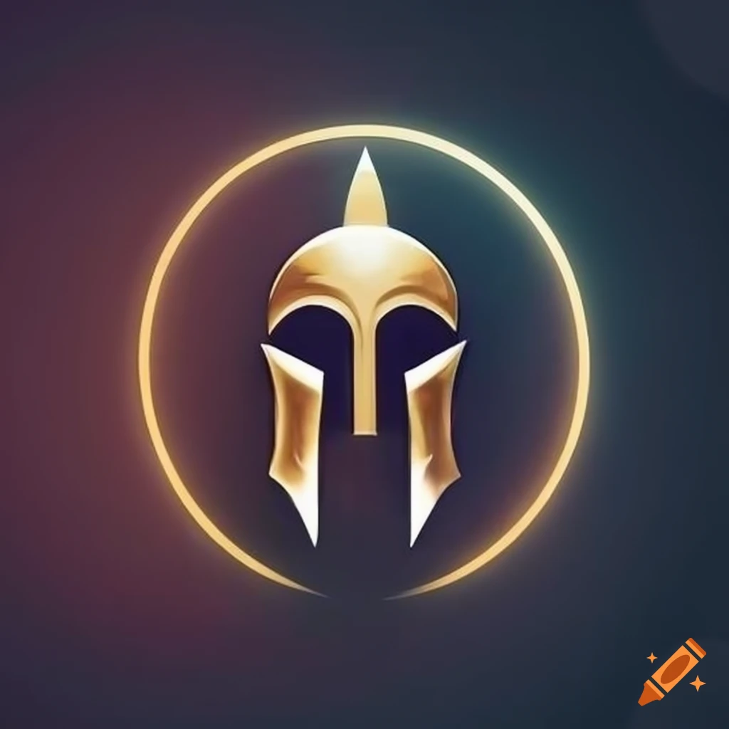 Business logo with a strong gladiator
