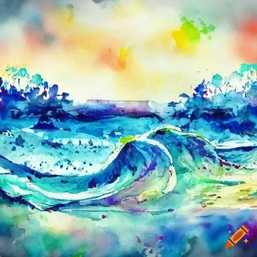 World Tsunami Awareness Day in watercolor