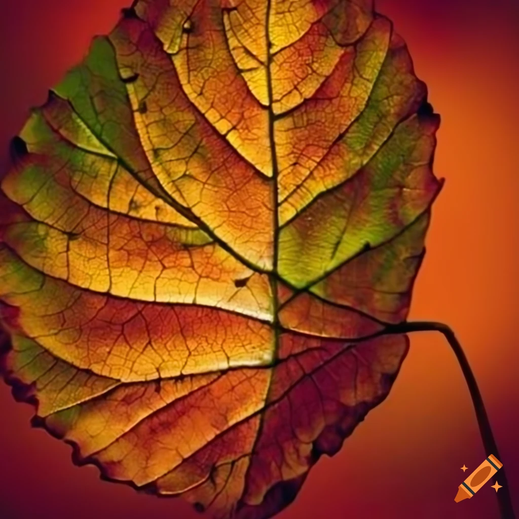Autumn leaf isolated on white background
