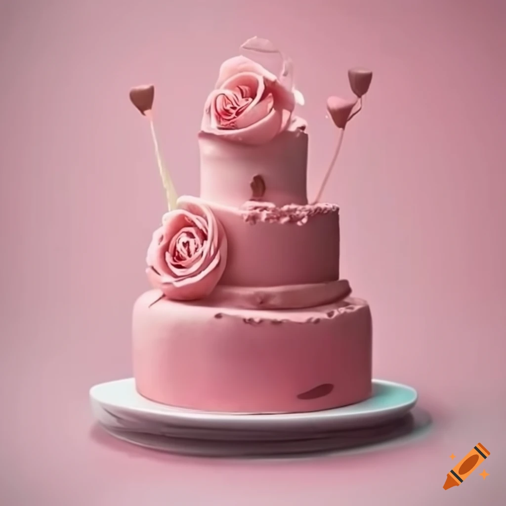 Pink cake with Guarani lantern