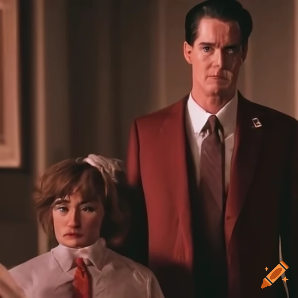 Kyle MacLachlan in Twin Peaks with the Giant Man on Craiyon