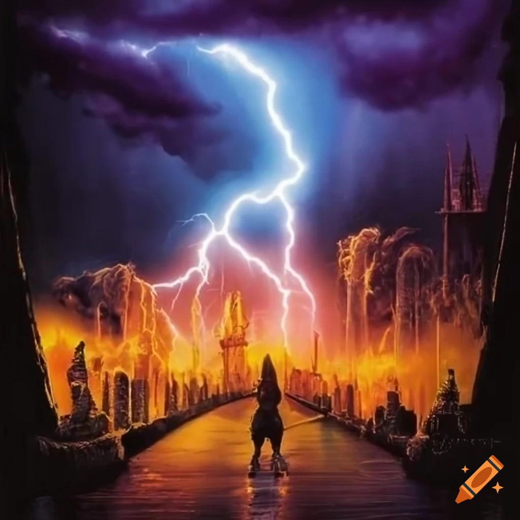 Thunderstorm heavy metal album cover