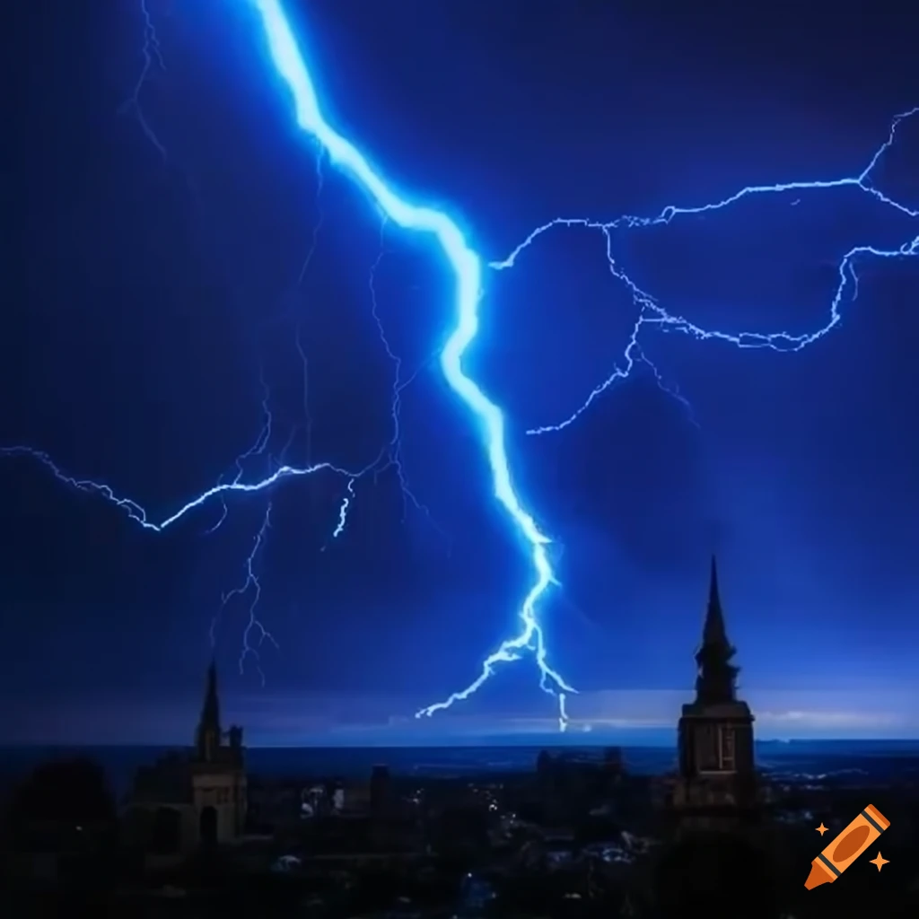 Lightning storm with blue strikes in the clouds featuring the word zylog