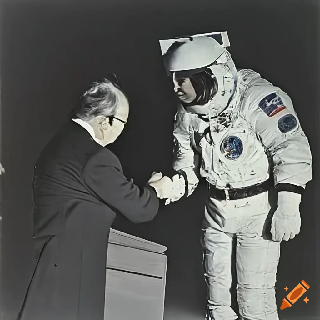 Receiving the ambassador from the Moon in 1972