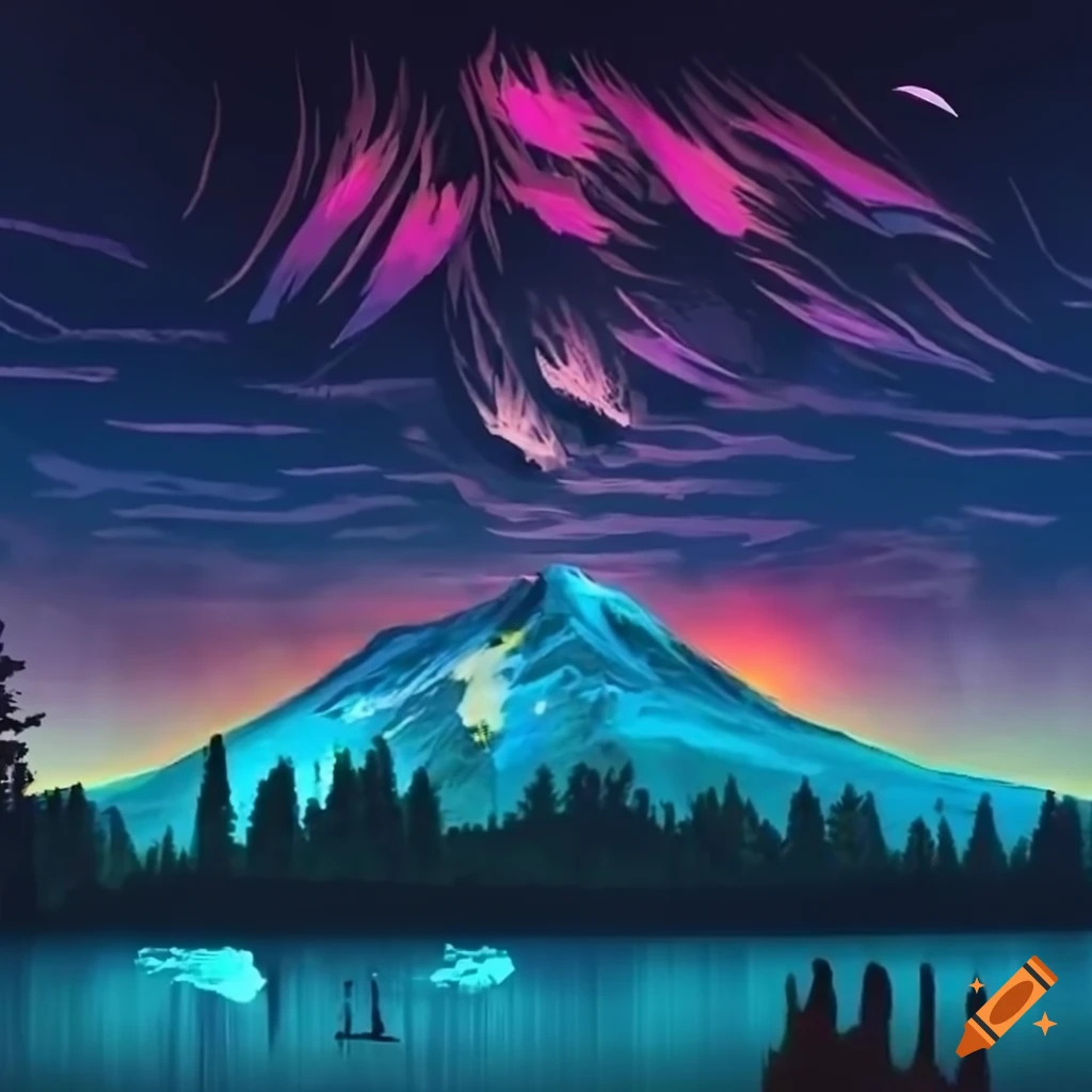 Photorealistic illustration of native Salish spirit and animal motifs in unique artistic style
