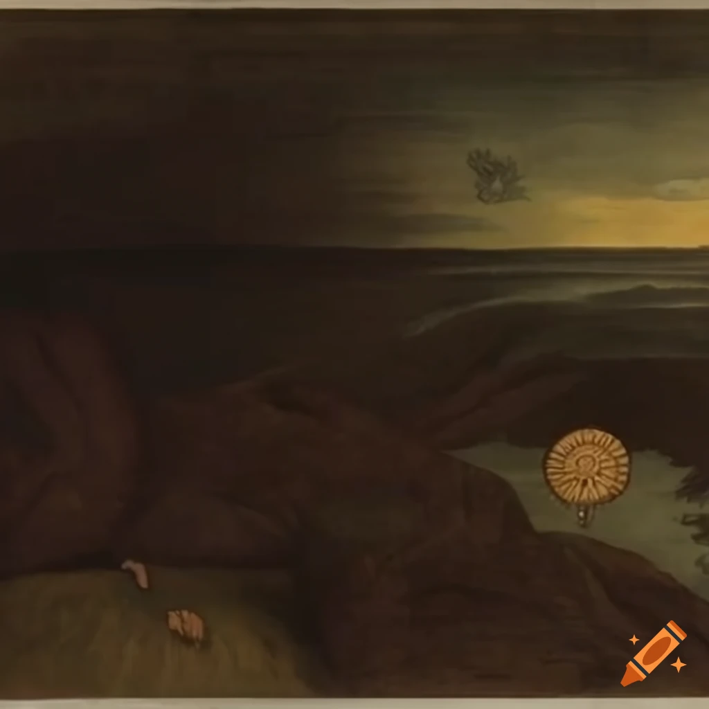Illustration of native Salish creature and animal motifs inspired by Yang, Kittelsen, and af Klint