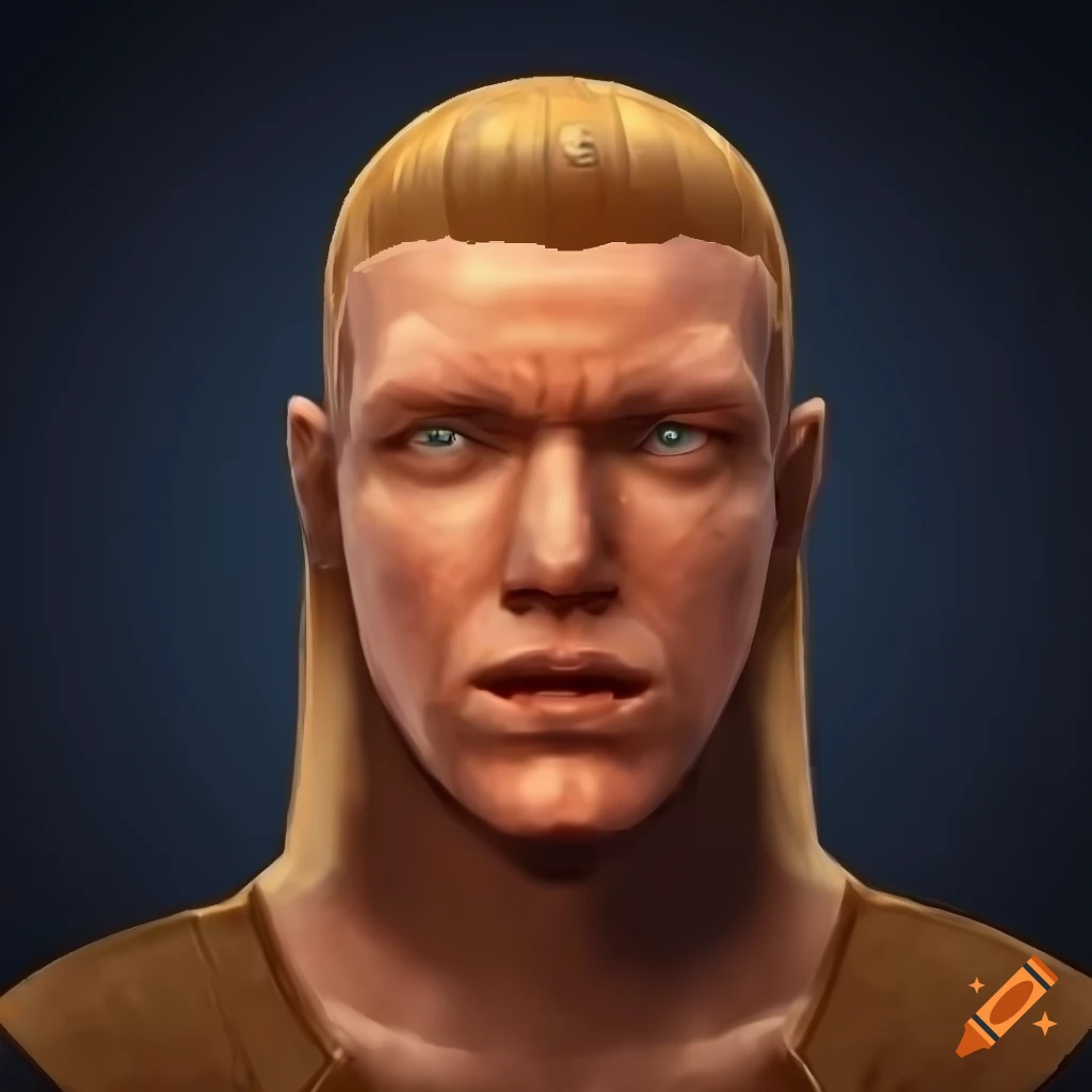 Altmer with metallic-gold skin and unique features