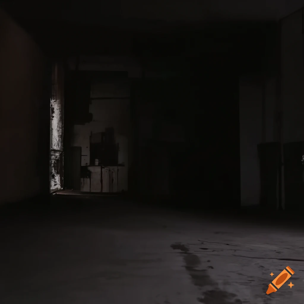 Empty dream-like factory