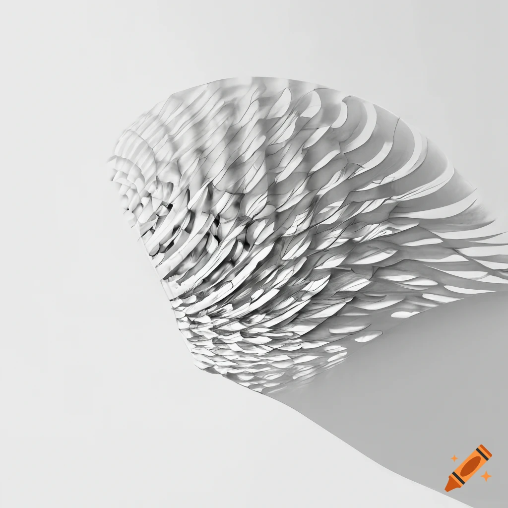 Minimal black and white geometric architecture design on left page