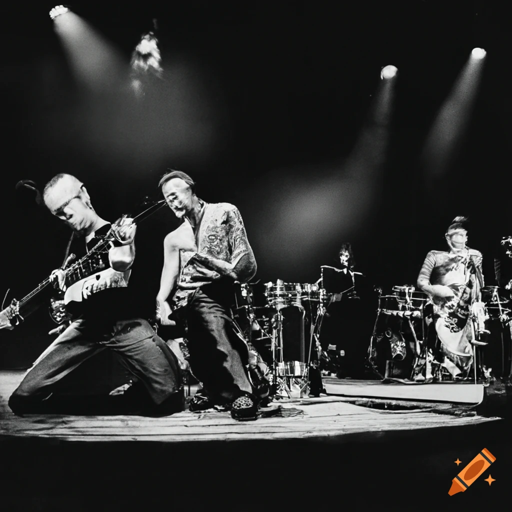 Cult Machine band members performing on stage for iconic album cover on ...