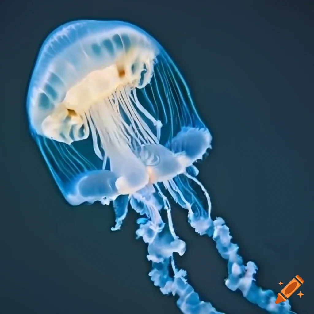 Turritopsis dohrnii jellyfish in a serene underwater setting