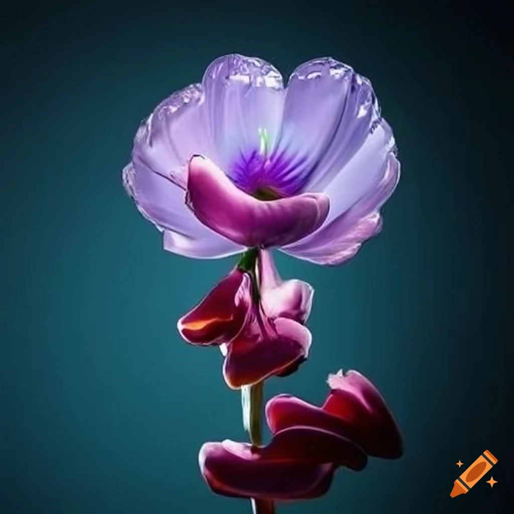 Gänseblume unter einem Glas gefangen