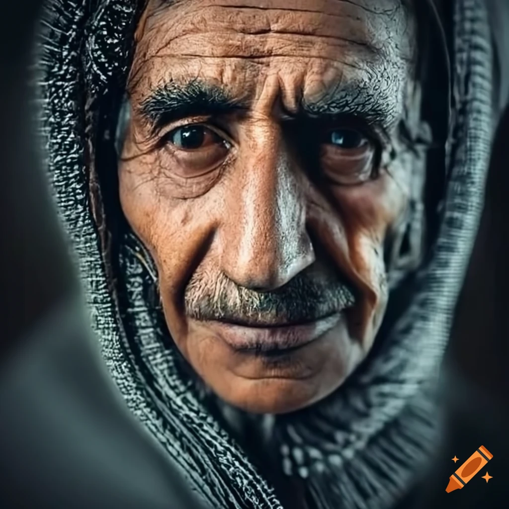 Face of an Iranian man