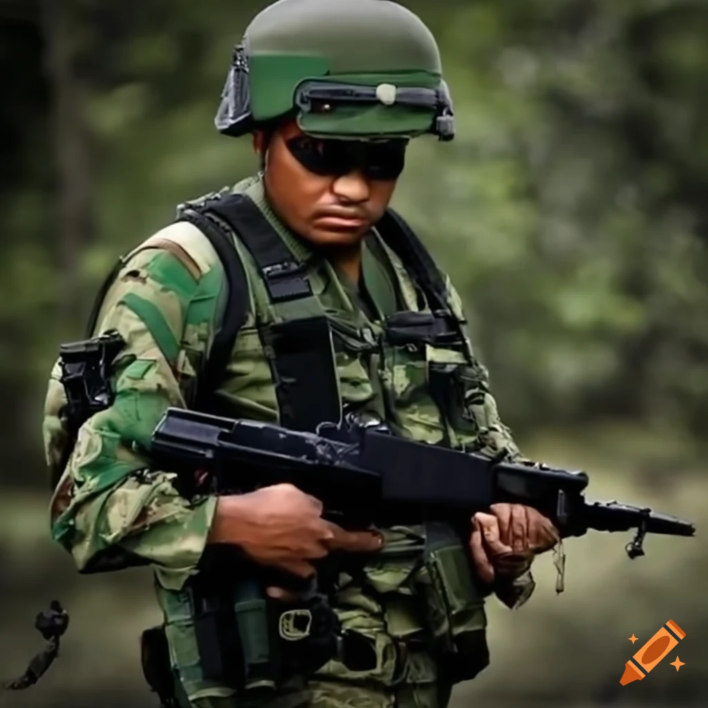 Mexican army soldiers in uniform