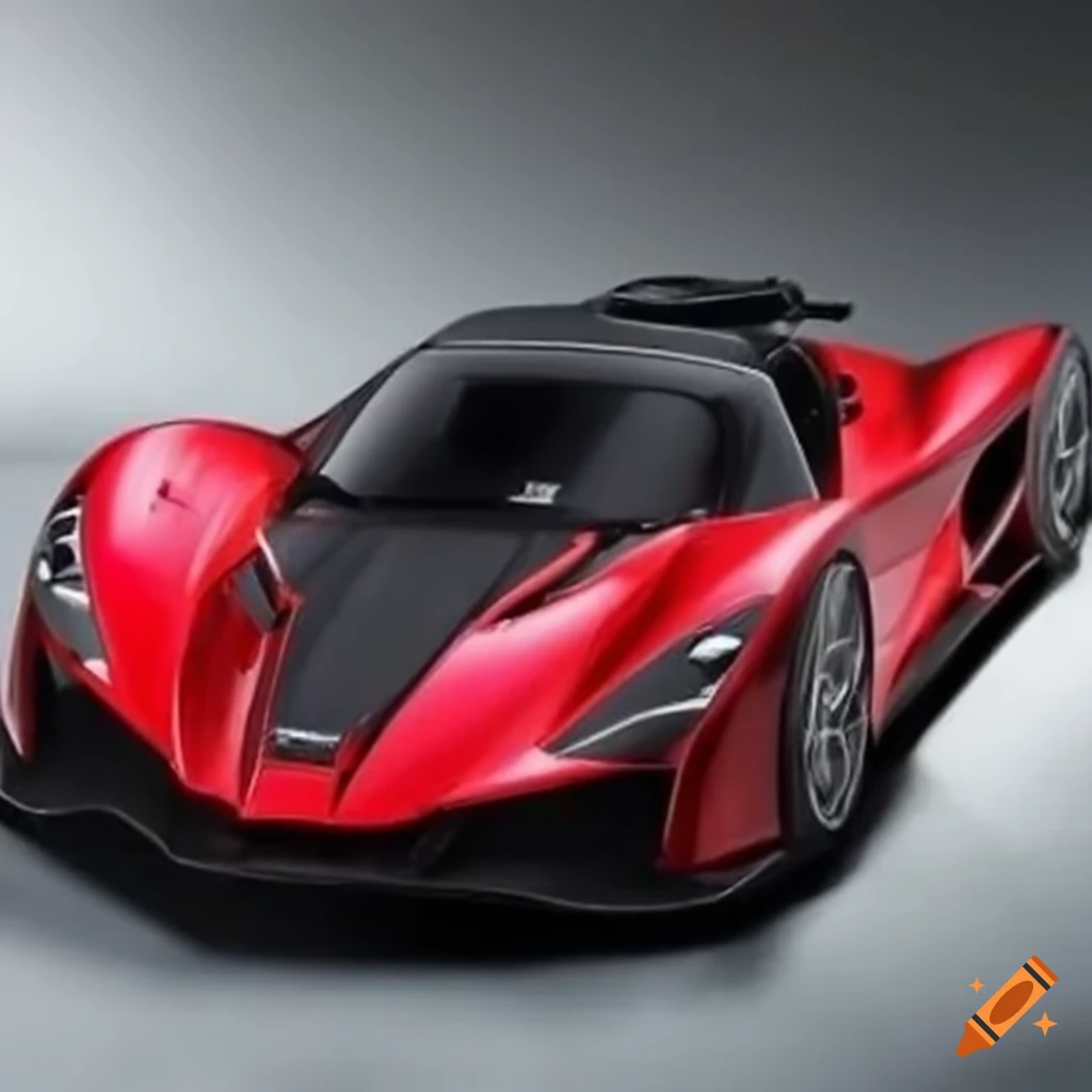 Hypercar powered by V20 engine on Craiyon