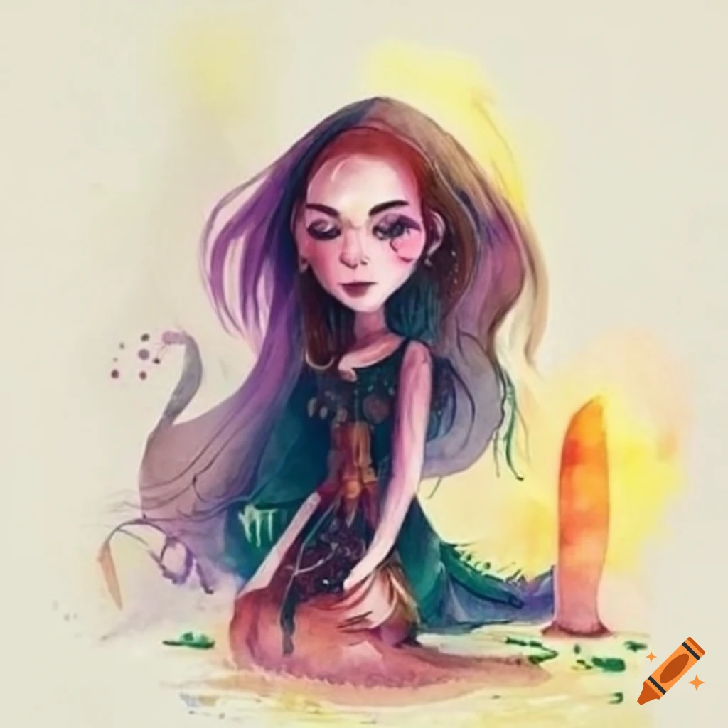 Beautiful Welsh witch