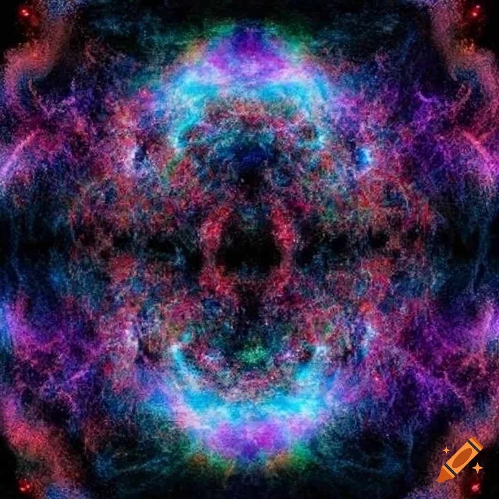 Vast energetic field with shimmering particles of light and subatomic ...