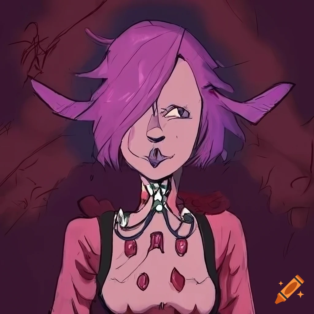 Illustration of an androgynous character