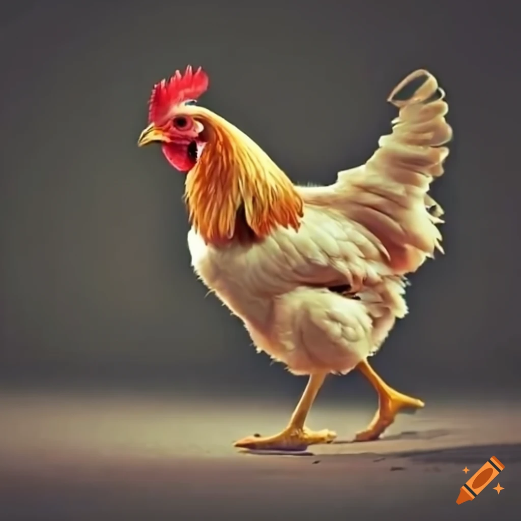 Chickens riding bikes