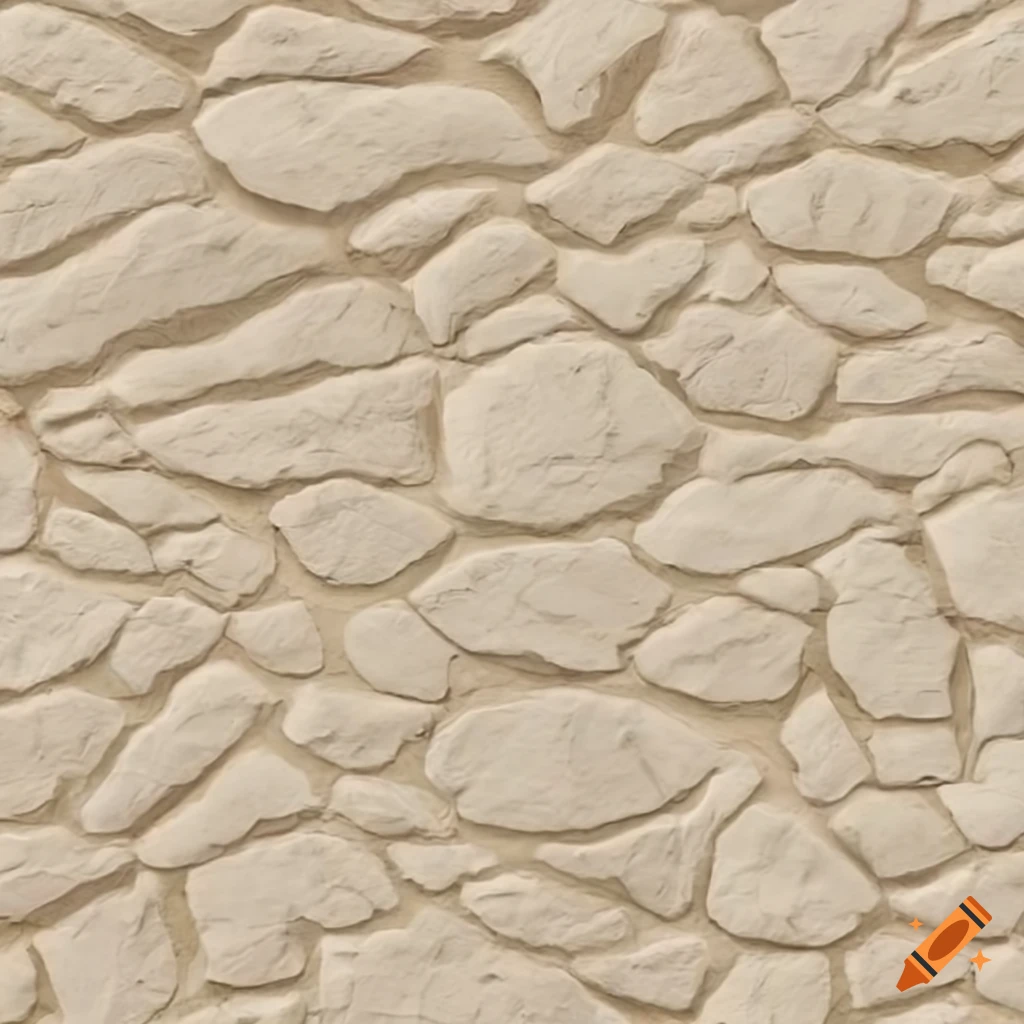 Repeatable jagged cream stone texture with white and gray streaks