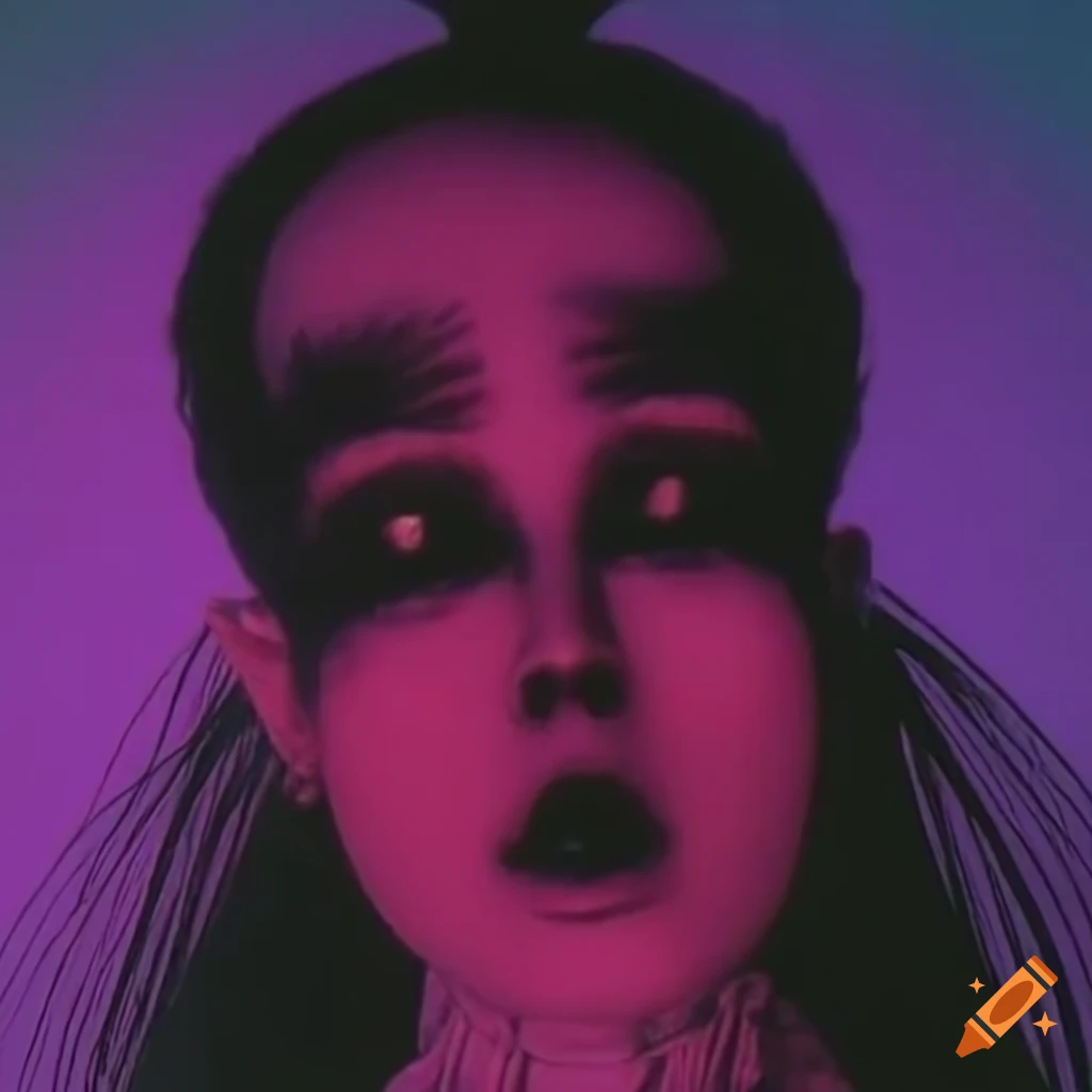 Ethereal dream sequence inspired by 80s VHS era with surreal colors