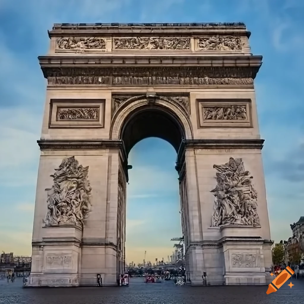 Arc de Triomphe 2D illustration