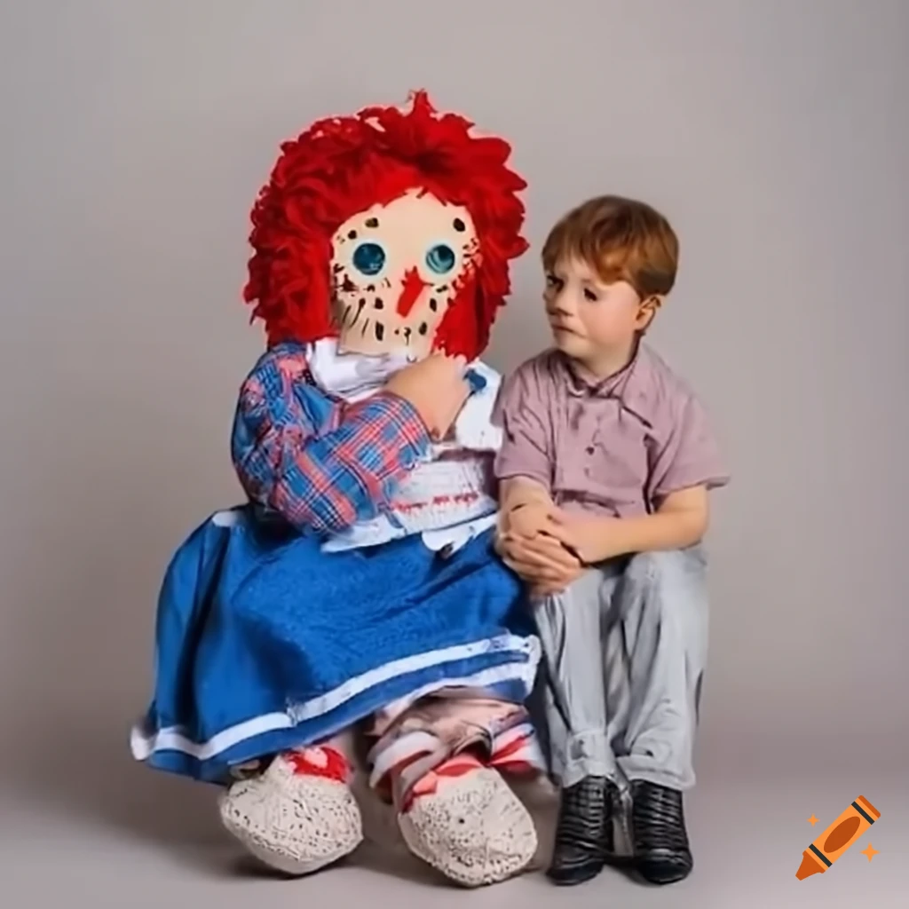 Raggedy Ann showing strength by sitting with a boy during storytime