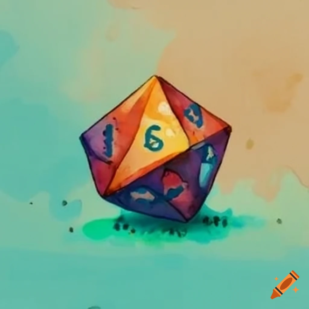 d20 dice with CCE inscription