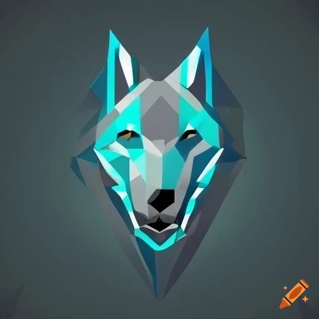 Modern logo design for Rexxlup Games with a geometric wolf and futuristic font