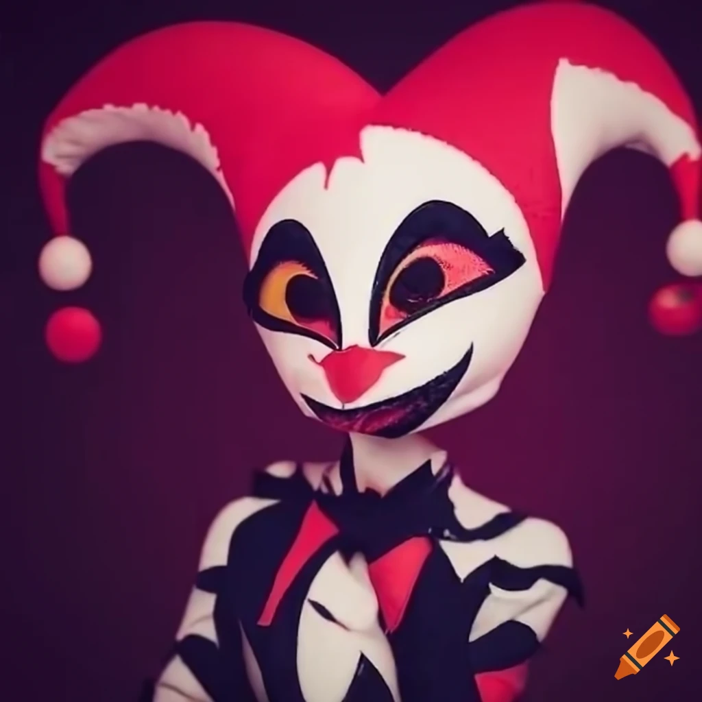 Fizzarolli the jester character from Helluva Boss