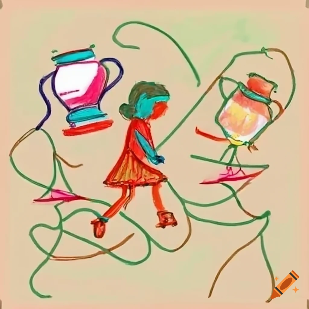 Kids chasing a flying kerosene lamp