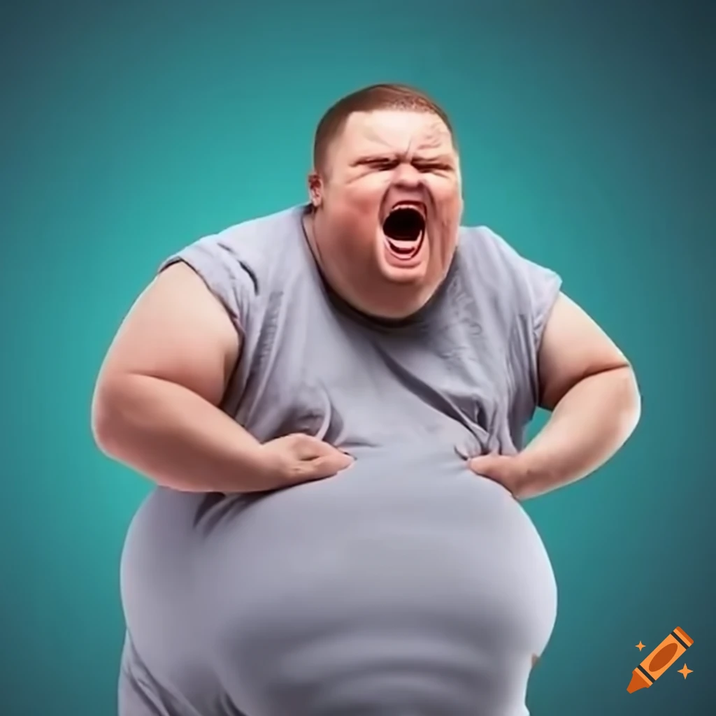 Man showing excitement