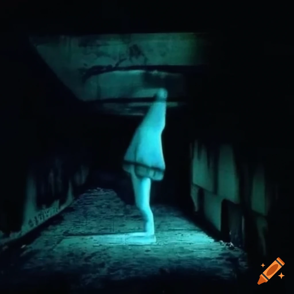 Lonely place with ethereal and 80s VHS-inspired imagery