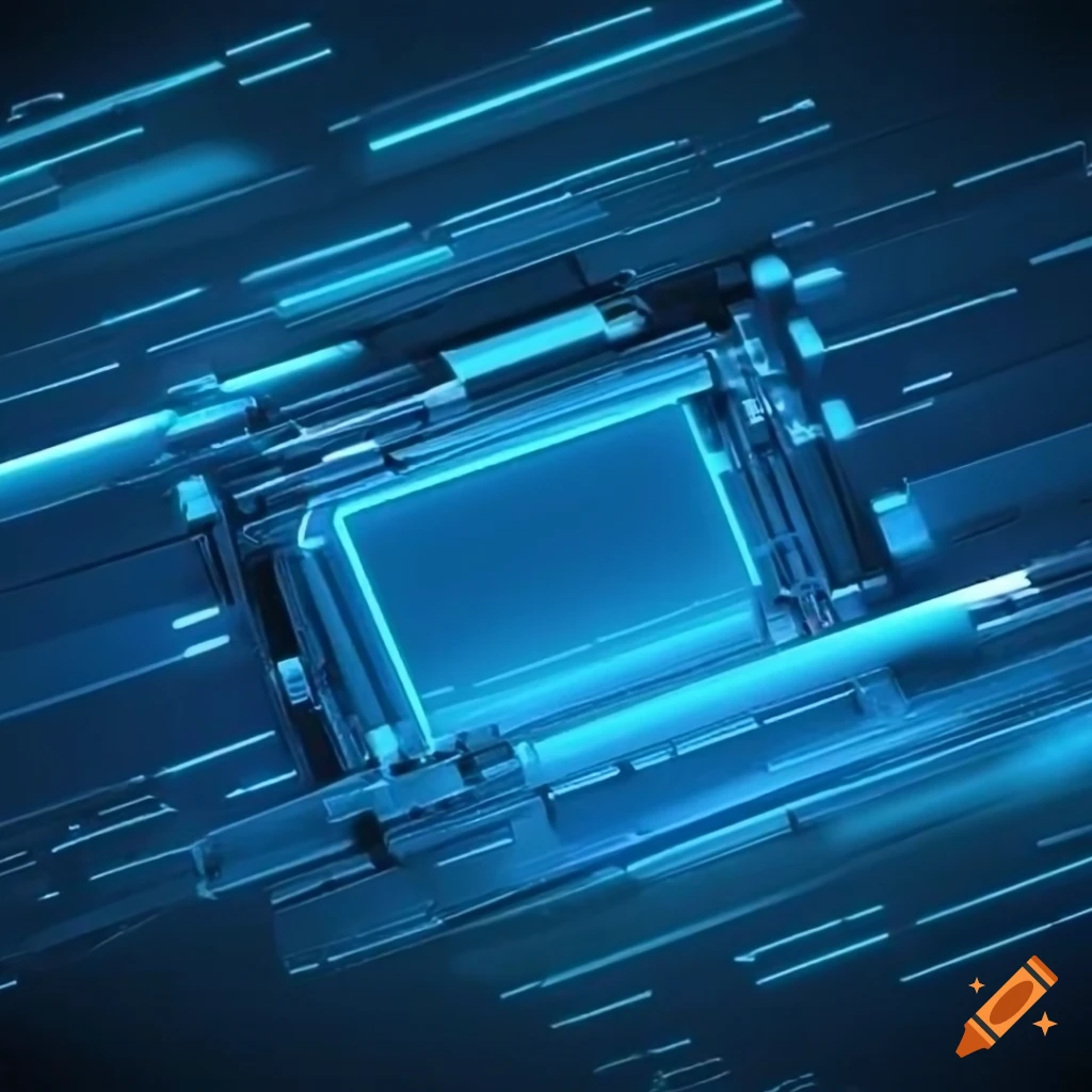 Simple blue technology wallpaper