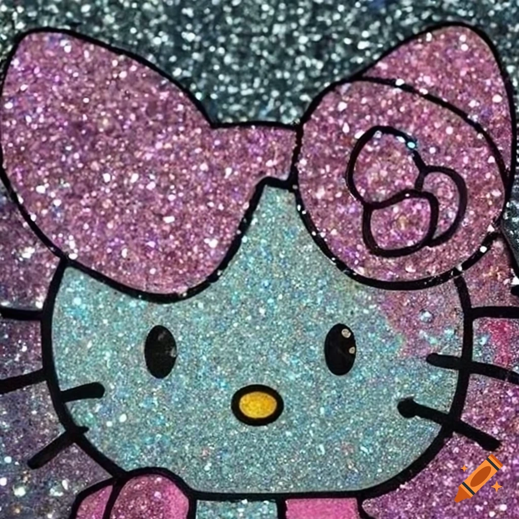 Glitter Chanel Hello Kitty Monster Ink Cute Cartoon