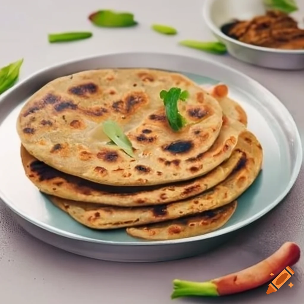 Tray of Methi Paratha