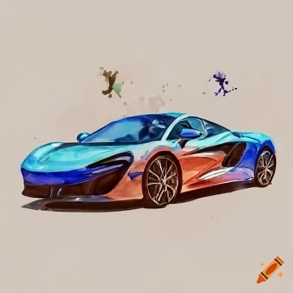 McLaren with solar panels running on electricity