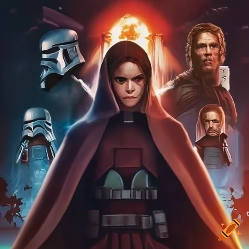 Star Wars acolyte mixed with The Boys series poster
