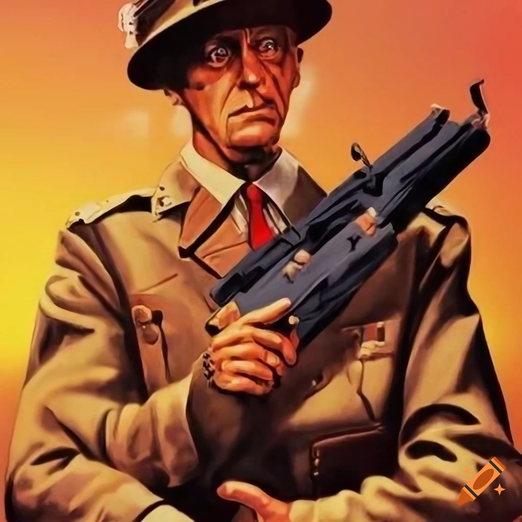 Don Knotts in a WWII propaganda poster style