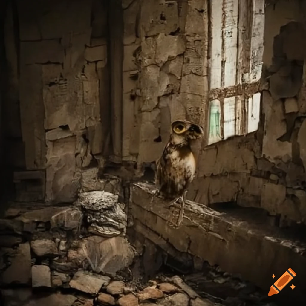 Ruined city inhabited by owls