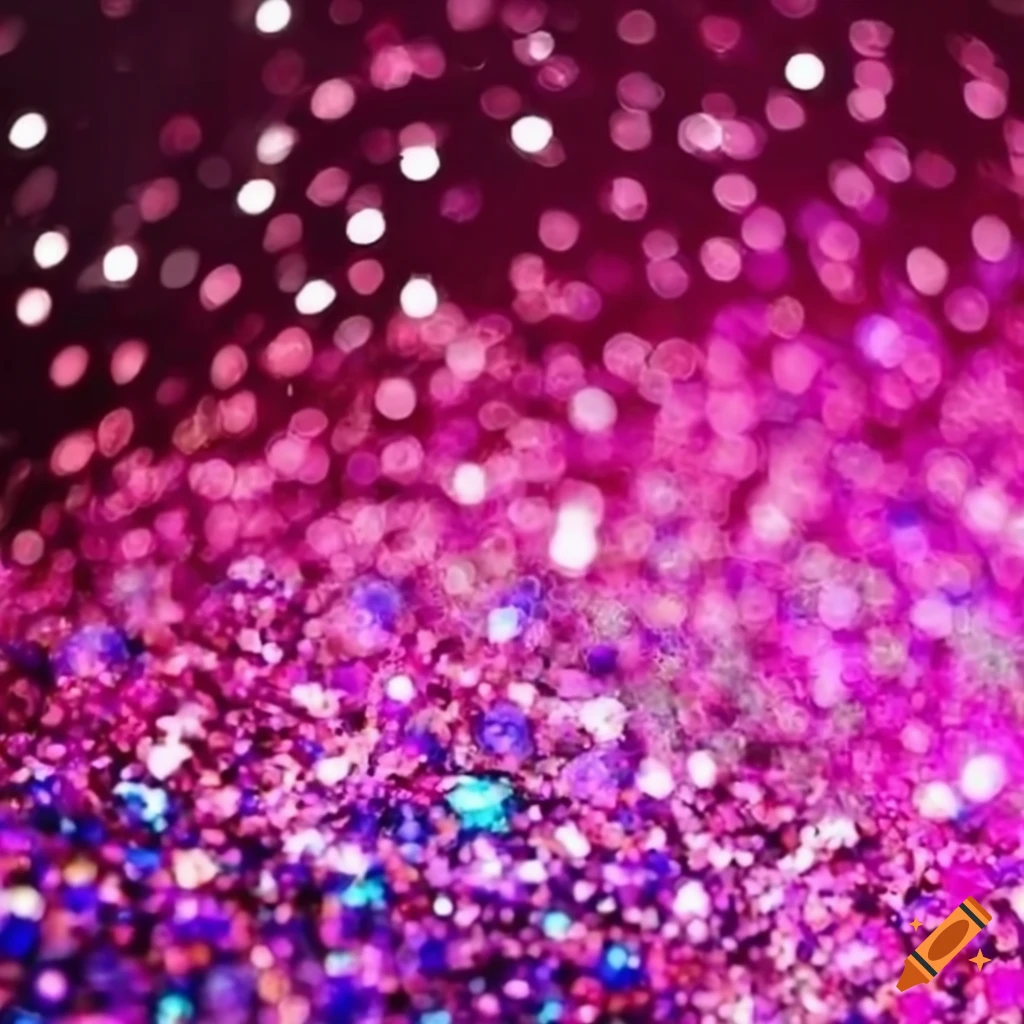 Happy Monday text on a glitter background