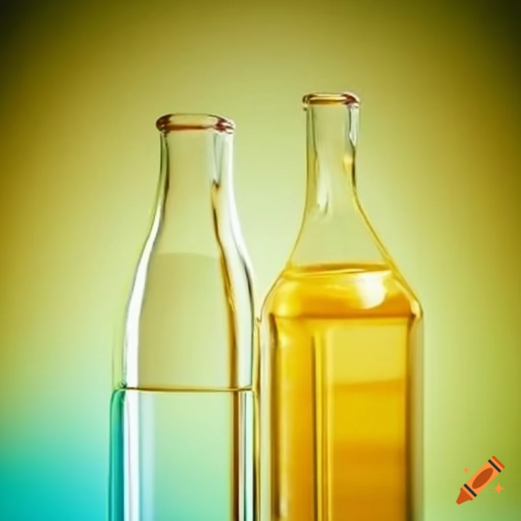 Liquid mixture in a bottle