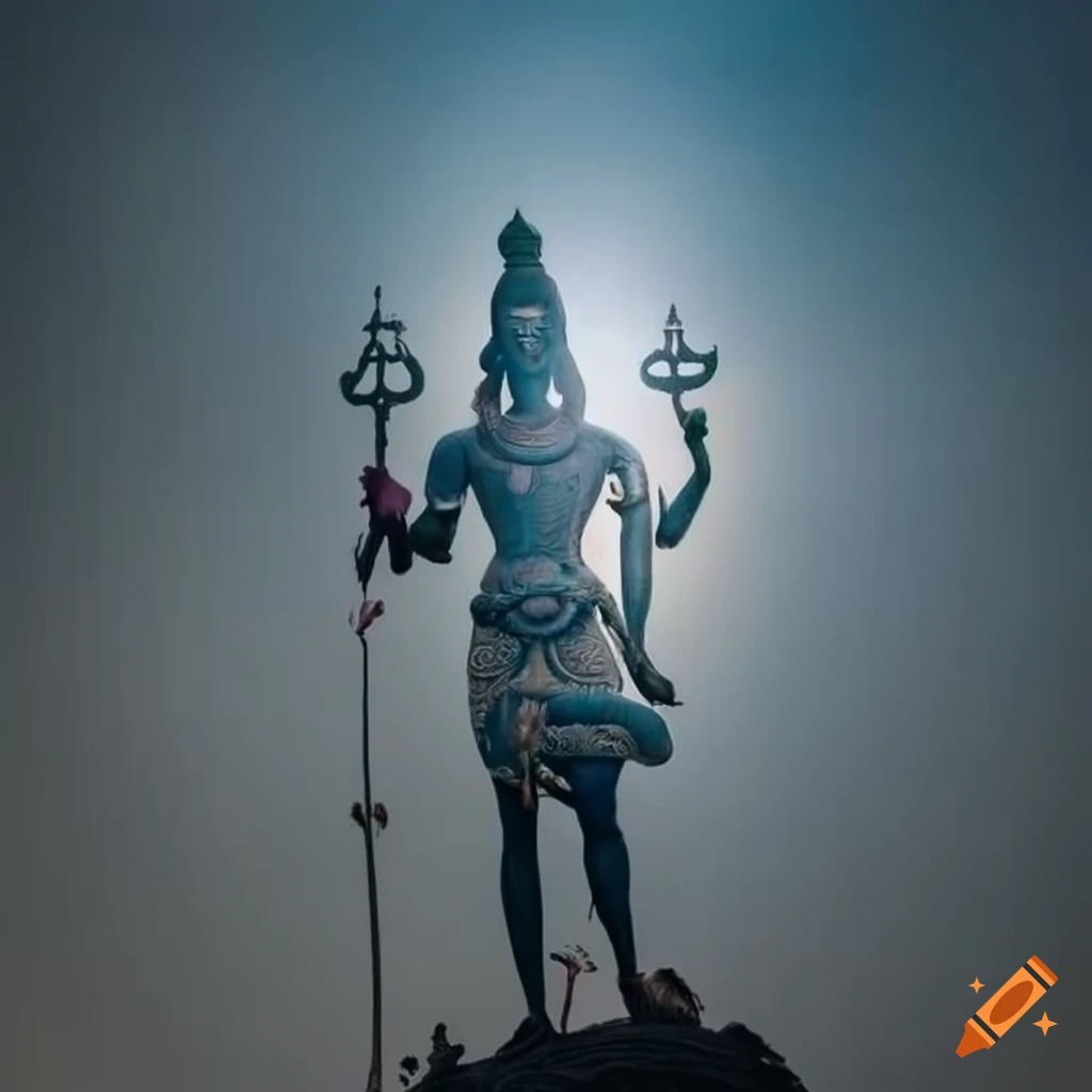Lord Shiva dancing in the cosmos