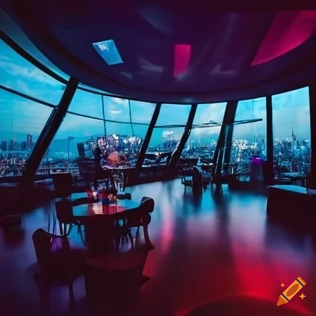 Contemporary event at sky garden with hire furniture for networking