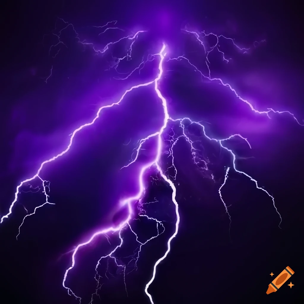 Purple lightning background with the text the #FALLEN crew