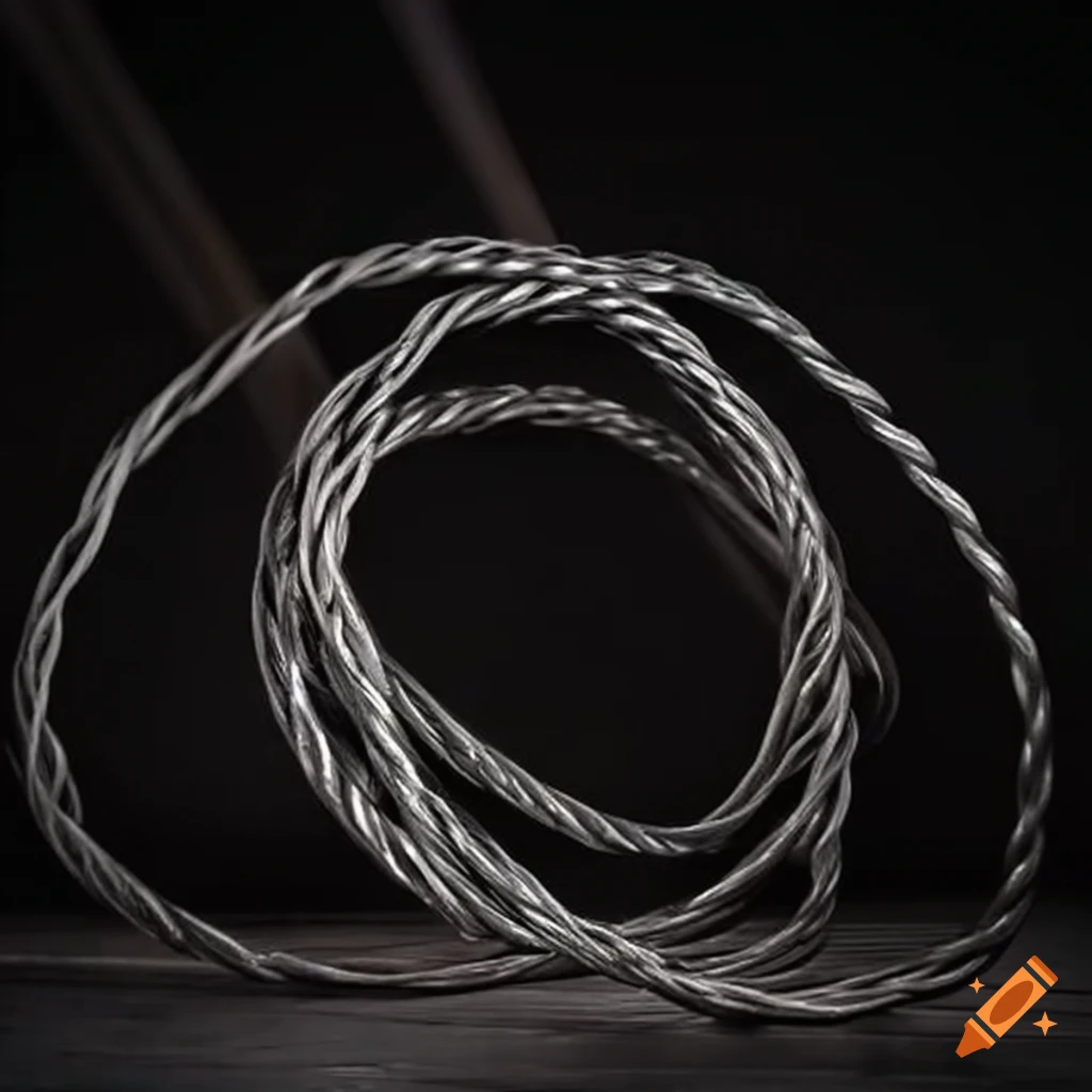 Steel factory producing twisted wire