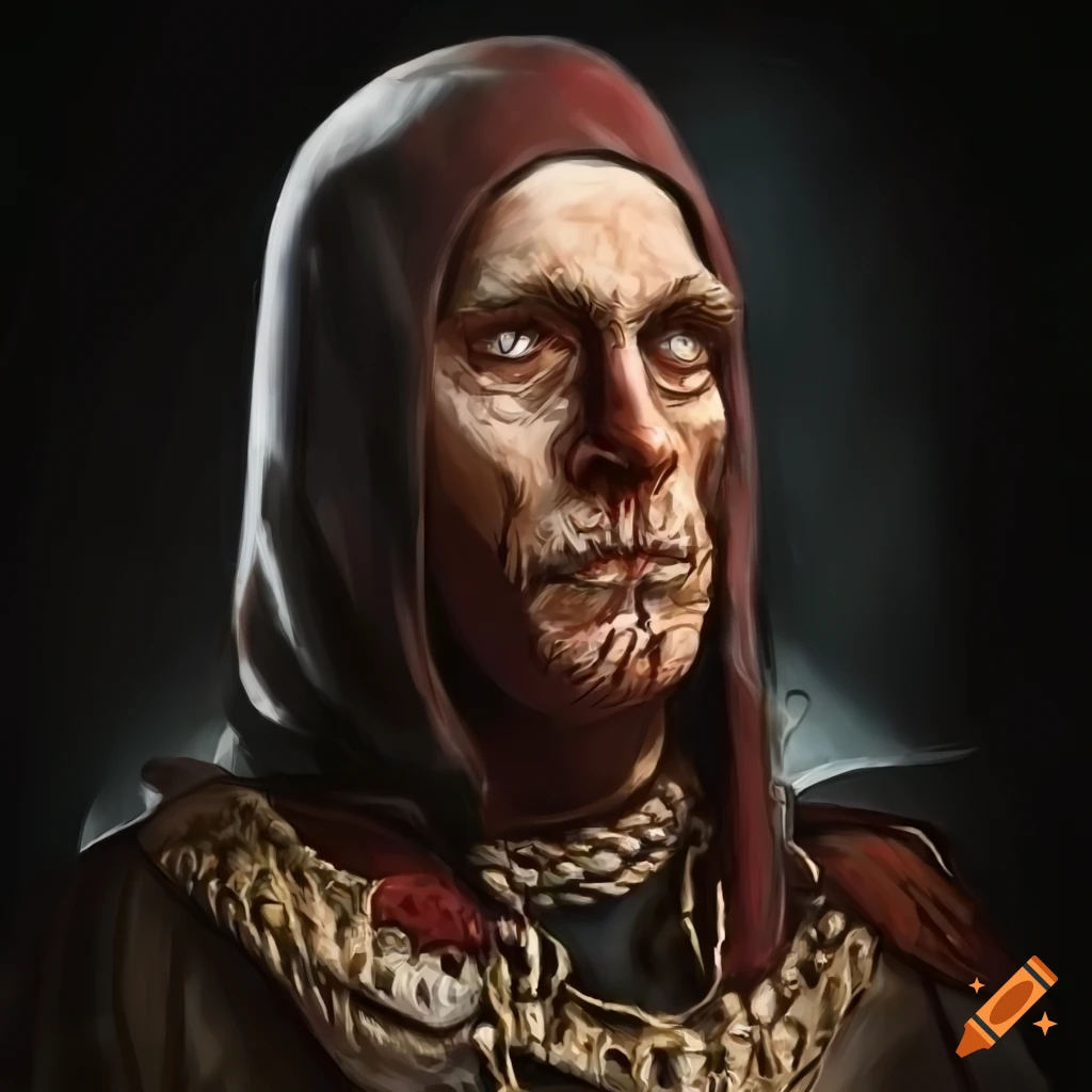 Portrait of a bandit lord with stylish attire