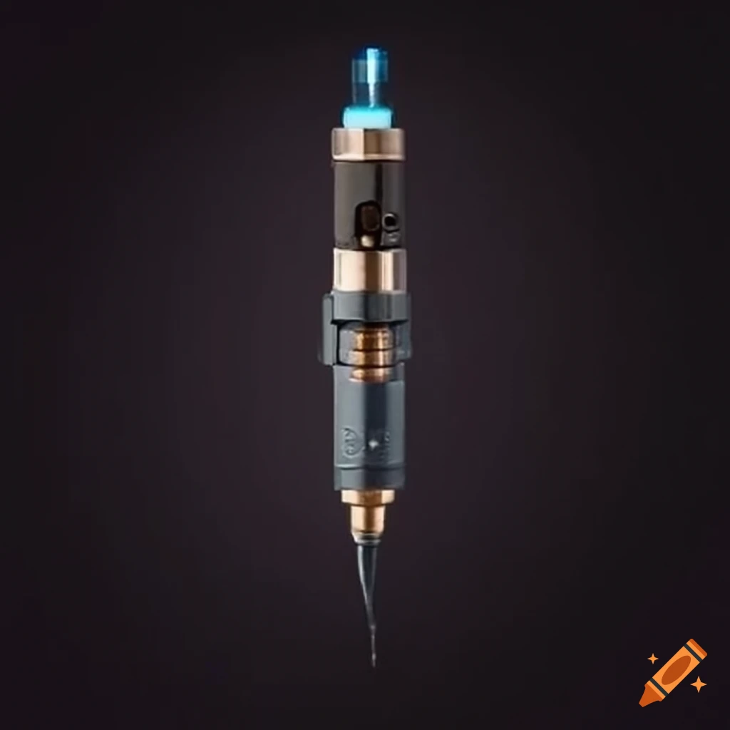 40k drug injector with black liquid