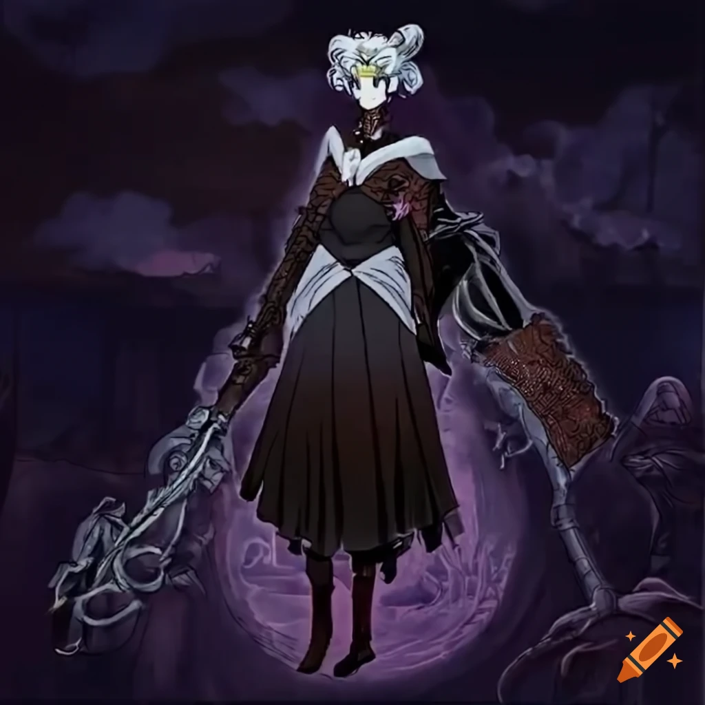 Illustration inspired by Sailor Moon and Bloodborne